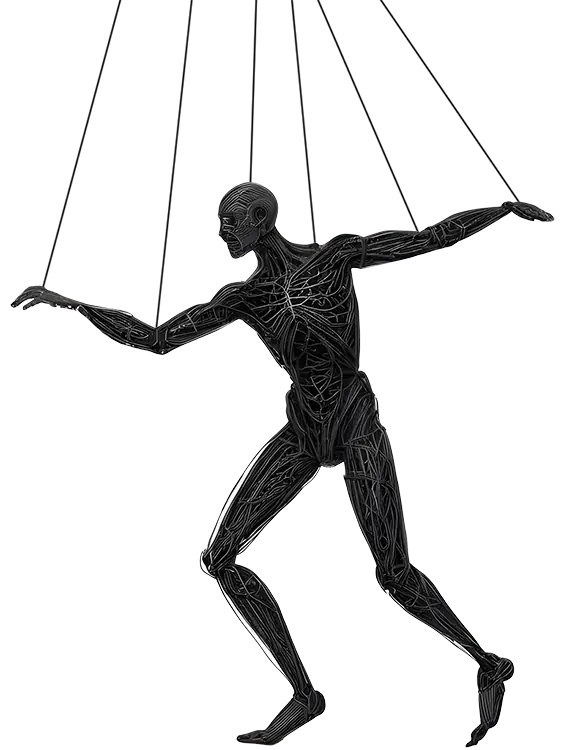 A Dancing Skeleton Puppet - AI Generated